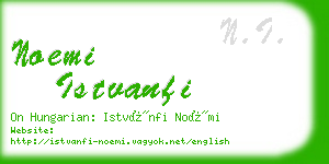 noemi istvanfi business card